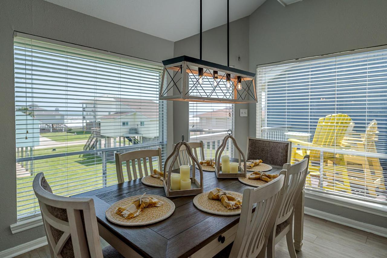 Hot Tub - Ocean Views - Steps To Private Beach - Quiet Location Galveston Exterior photo