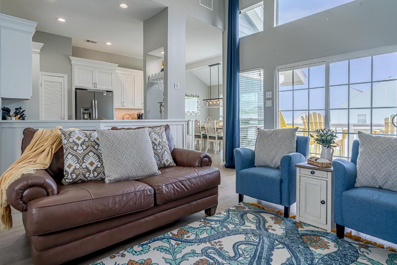 Hot Tub - Ocean Views - Steps To Private Beach - Quiet Location Galveston Exterior photo